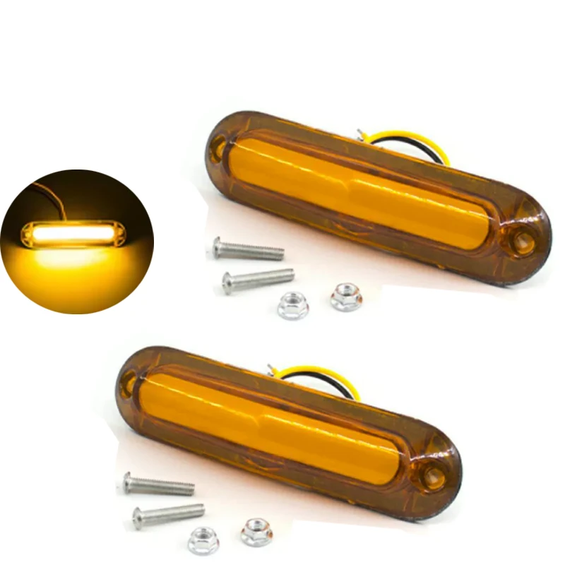 

12 В 24 В 6 светодиодных боковых габаритных фонарей, внешний индикатор лампы, предупреждающий задний фонарь для прицепа, грузовика, лодки, автомобильных аксессуаров