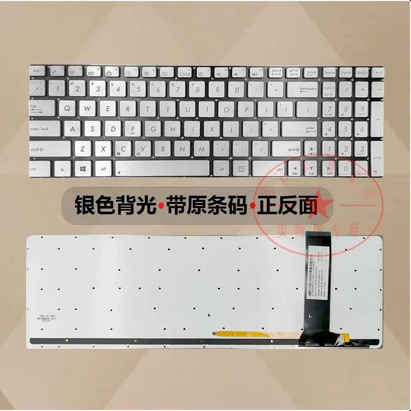 Запасная клавиатура для оригинальных ноутбуков ASUS N550JV, U500, Q550L, N750J, N56V, N76V, G550J (для рынка Австралии) (art.: 3920db9dc5667) - 3920db9dc5667