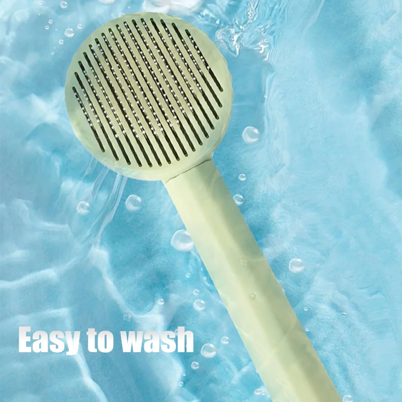 

Pet Hair Removal Comb Brush Cat Comb Self Cleaning Slicker Brush Dogs and Cats Hair Massages Comb Grooming Tool Cat Accessories