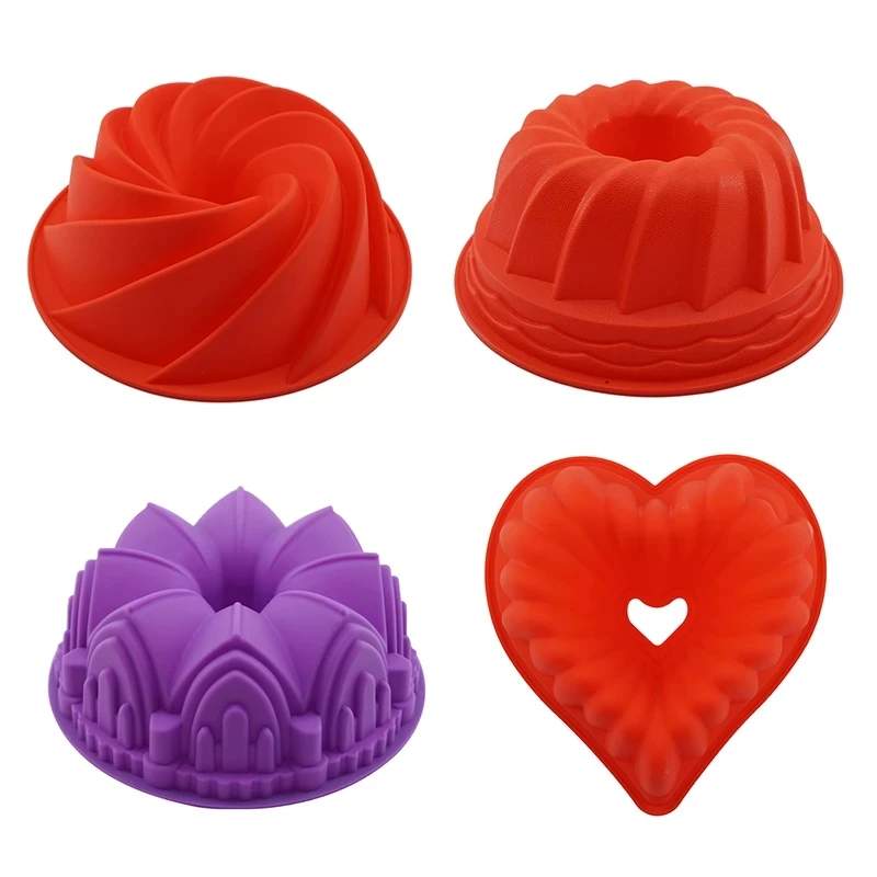 

3D Shape Silicone Pastry Cake Mold DIY Baking Dessert Mousse Cake Baking Tools Art Cake Baking Tray Tool Model Molds Silicone