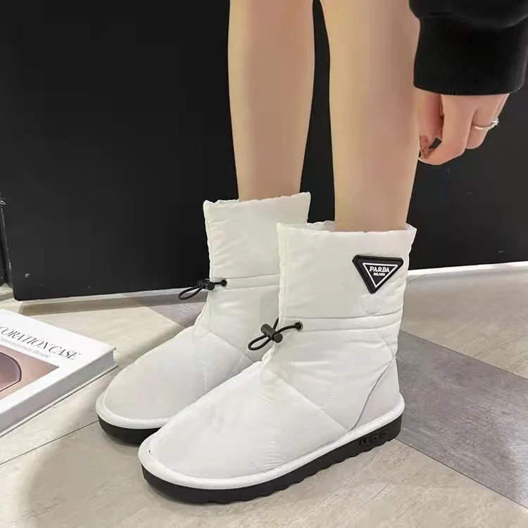 

Hot Sale Cheap Men Winter Shoes Boots Couple Warm Home Shoes Men Comfortable With Fur Slip-on Shoes Casual Snow Boots