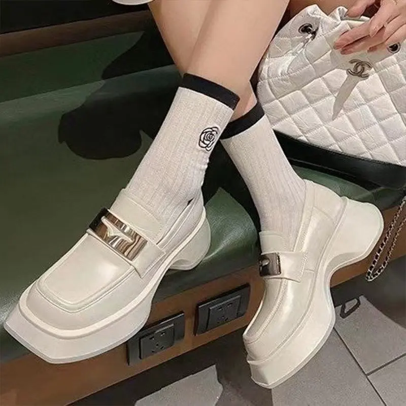 

Women Mary Jane Shoes Platform Heels Dress Lolita Schoolgirl Uniform Shoes Femme 2023 New Spring Pumps Chunky Chaussure Femme