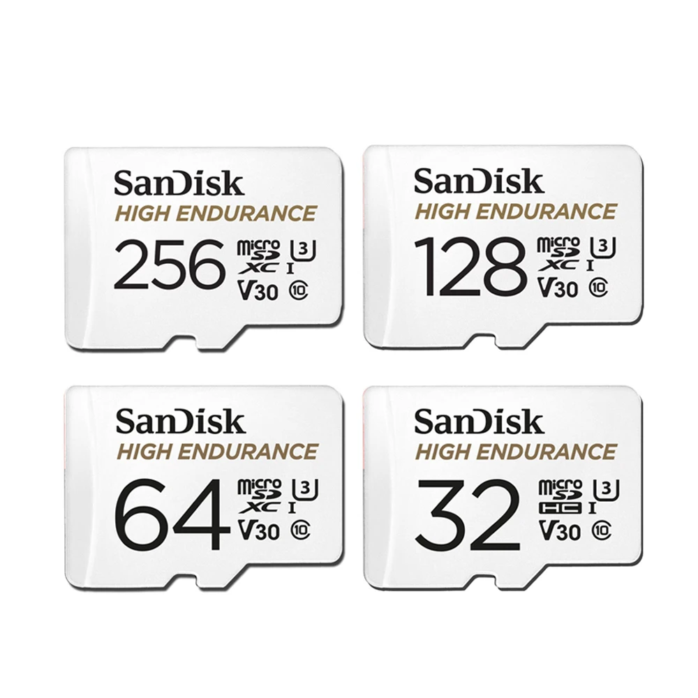 Карта памяти SanDisk Micro SD C10 V30 U3 4K 32 Гб 64 128 ГБ 256 TF карты для видеорегистратора