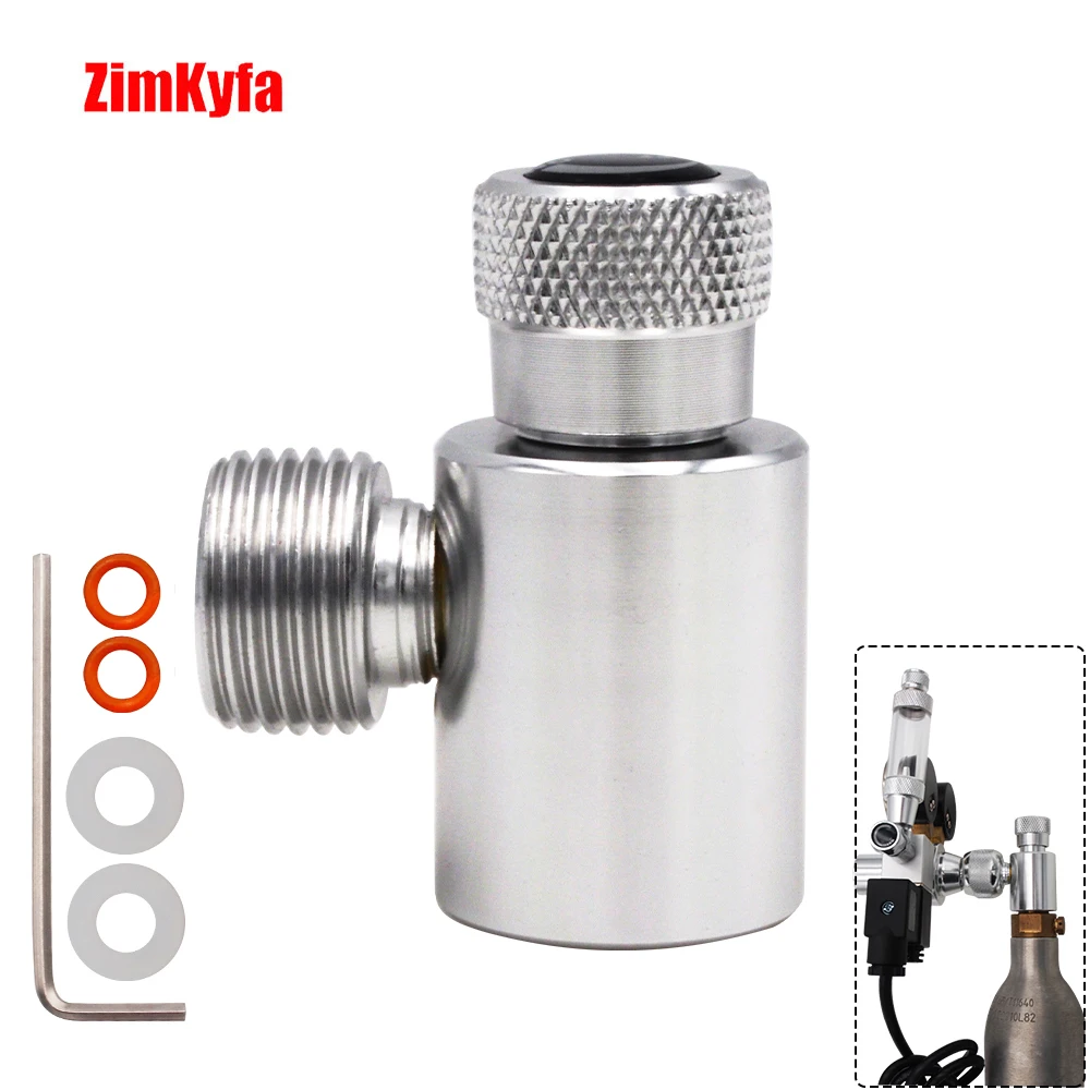 Soda-Metall-Füll Adapter W 21,8-14 An Tr21-4 Co2-Gasflaschen-Tankadapter-Anschlusssatz Für Den Homebrew-Regler Des Aquariums