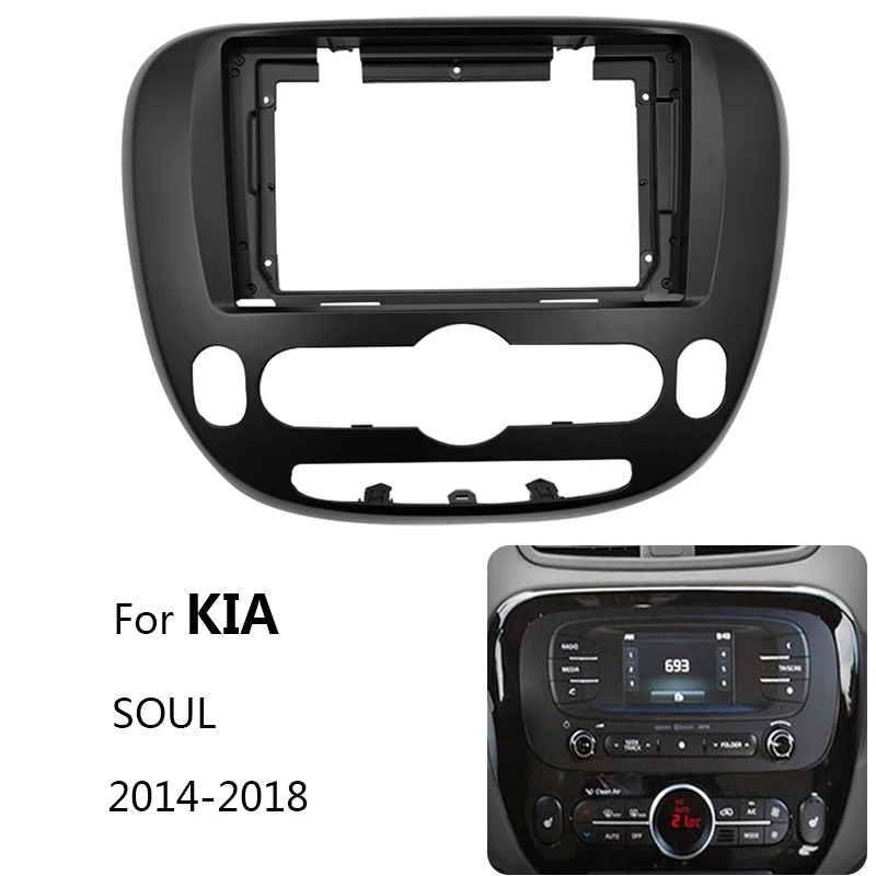 9-дюймовая Автомобильная Радио приборная панель Fascia Для KIA SOUL 2014-2018 автомобильная