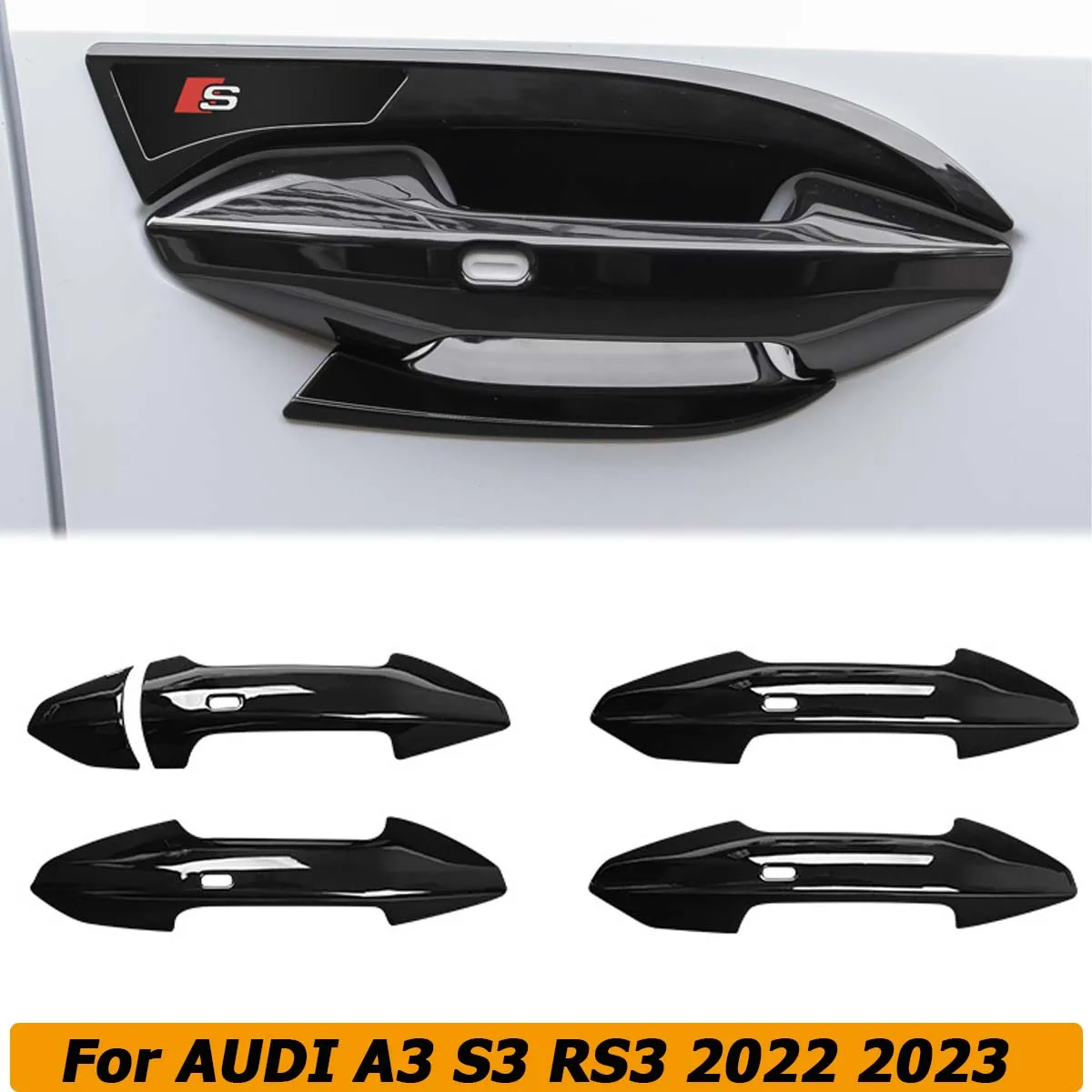 

5 шт./комплект, защитные наклейки на дверную ручку для AUDI A3 S3 RS3 Sedan Sportback 2022 2023