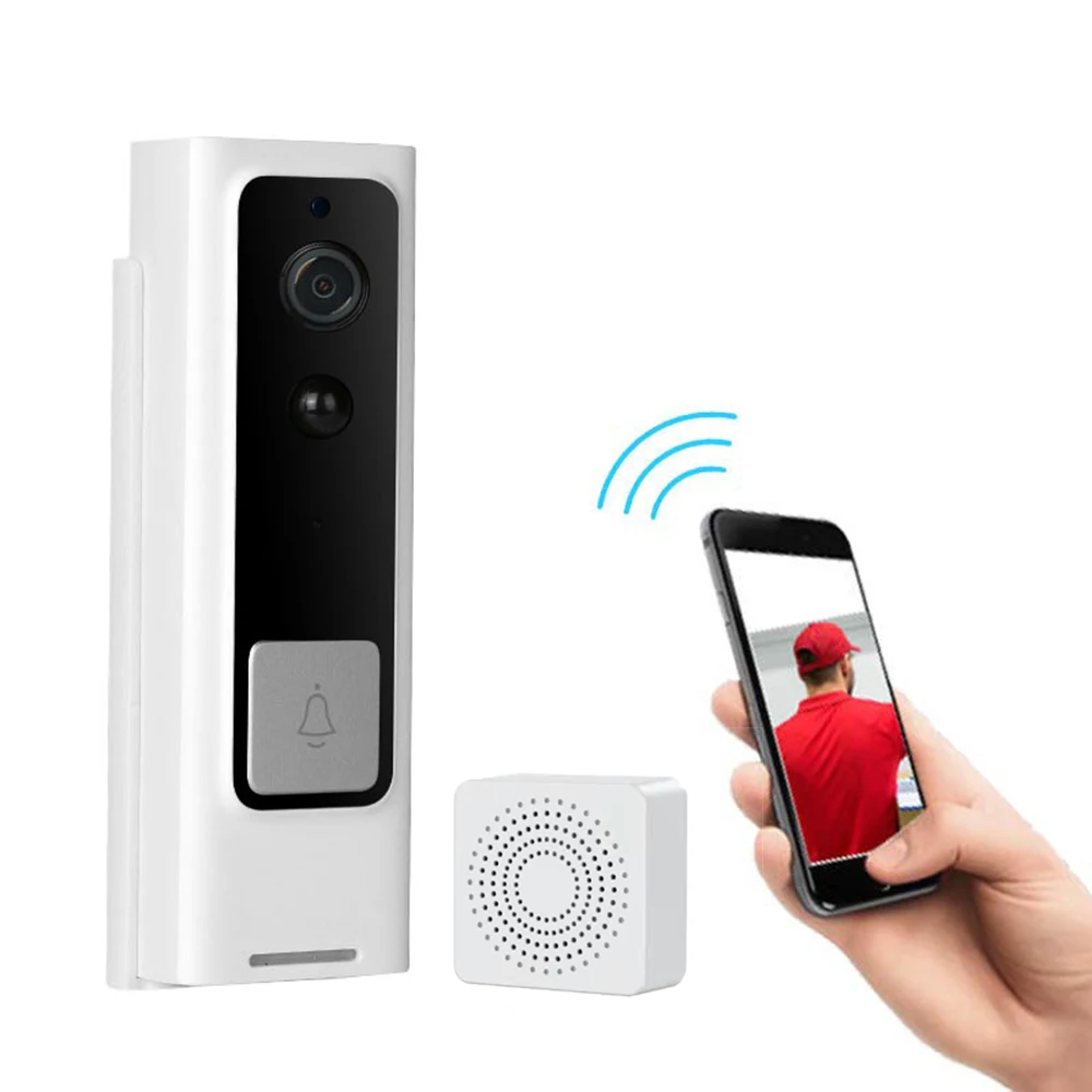 Battery Power Long Time Standby WIFI Doorbell Wireless Intercom Video Door Phone With USB Chime Visual Door Viewer