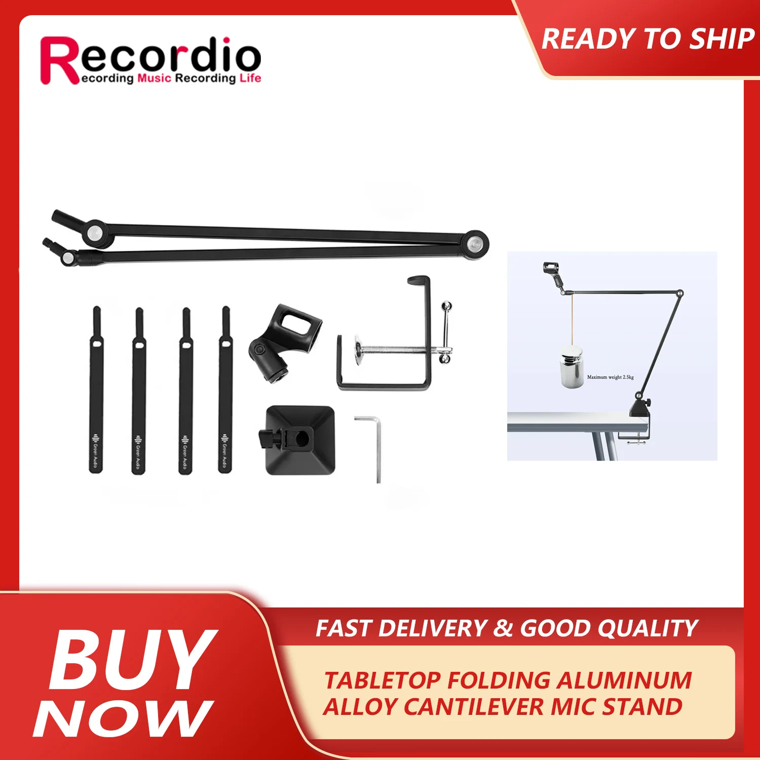 ГАЗ-60 Металлический консольный настольный складной телескопический кронштейн