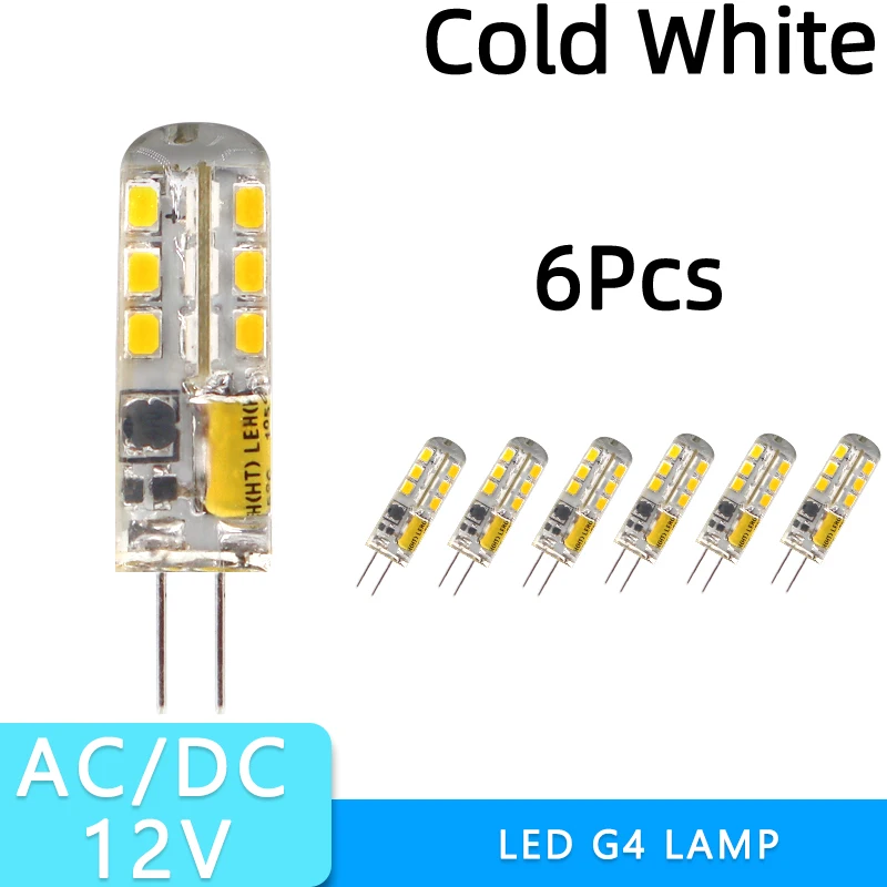 

Набор из 6 мини-ламп G4 LED 4 Вт