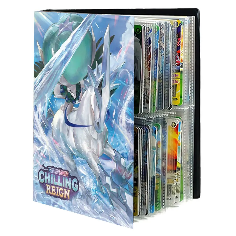 

240Pcs Cards Loaded List Collections Holder Pokemon Album Book Cartoon Characters Game Cards Map Binder Folder Cool Kids Toys