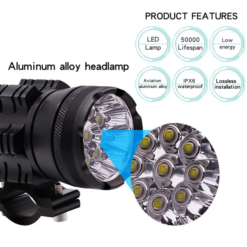 

Durable Led Lamp Cs-738a1 Practical Portable Fog Lamp Universal Auto Headlamp Car Accessories Waterproof Automotive Led Headlamp