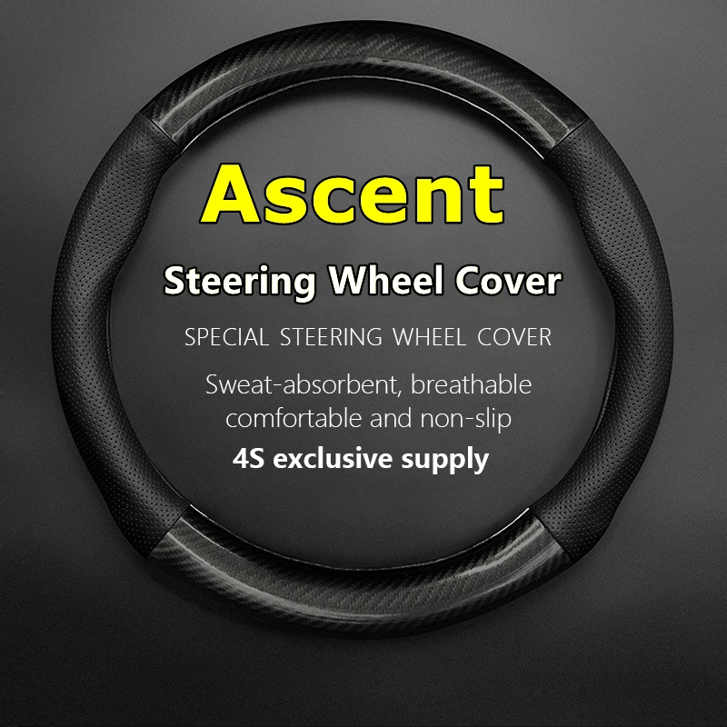

PU/PVC Carbon For Subaru Ascent Steering Wheel Cover Genuine Leather Carbon Fiber 2016 2017 2018 2019