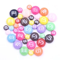 50pcs cameo cabochon dome decoration m s word flat back candy resin mixed round for settings blank diy accessories 8mm 14mm