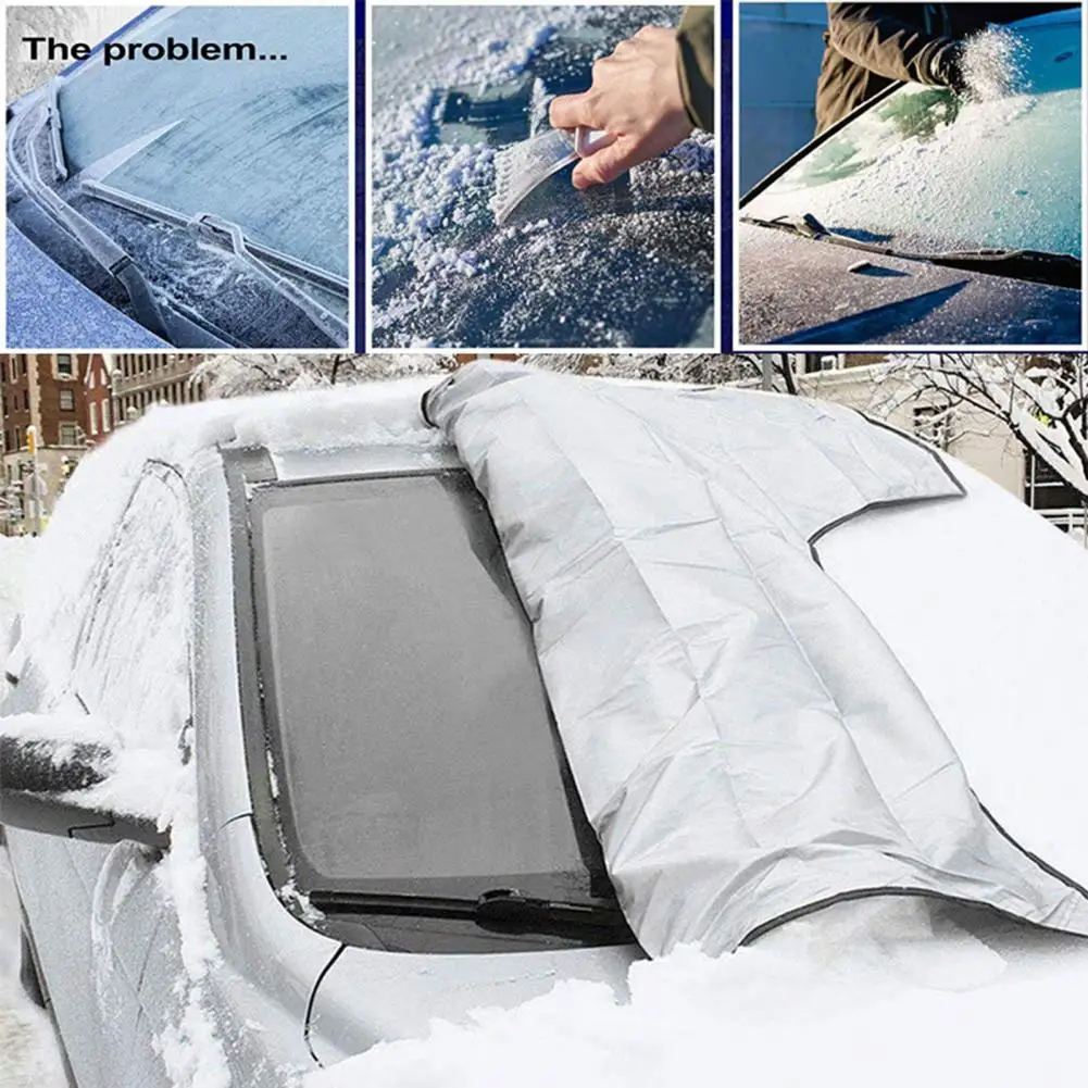 

Магнитный автомобильный защитный козырек от снега льда на лобовое стекло Солнцезащитный козырек для переднего и заднего лобового стекла козырек автомобильные внешние аксессуары