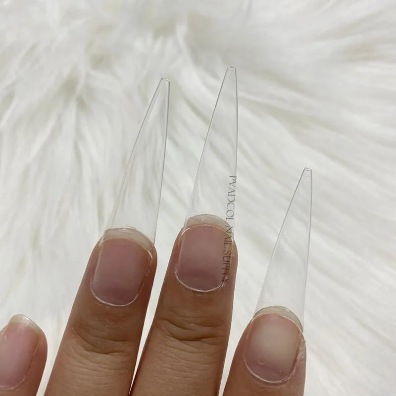 Накладные ногти на шпильке сверхдлинные легкие накладные акриловый гель