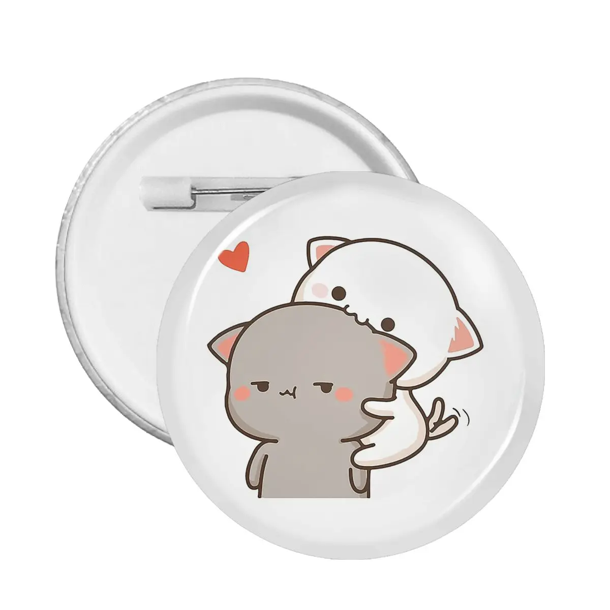 

PVC Cat Couple Peach And Goma значки новинка аниме коллекции фанатов для брошка на лацканы Pins