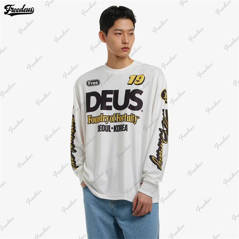 

Free deus cycling jersey moto dh Off Road bicycle Mountain enduro Motocross BMX Downhill Breathable bike mtb Jersey Unisex Shirt