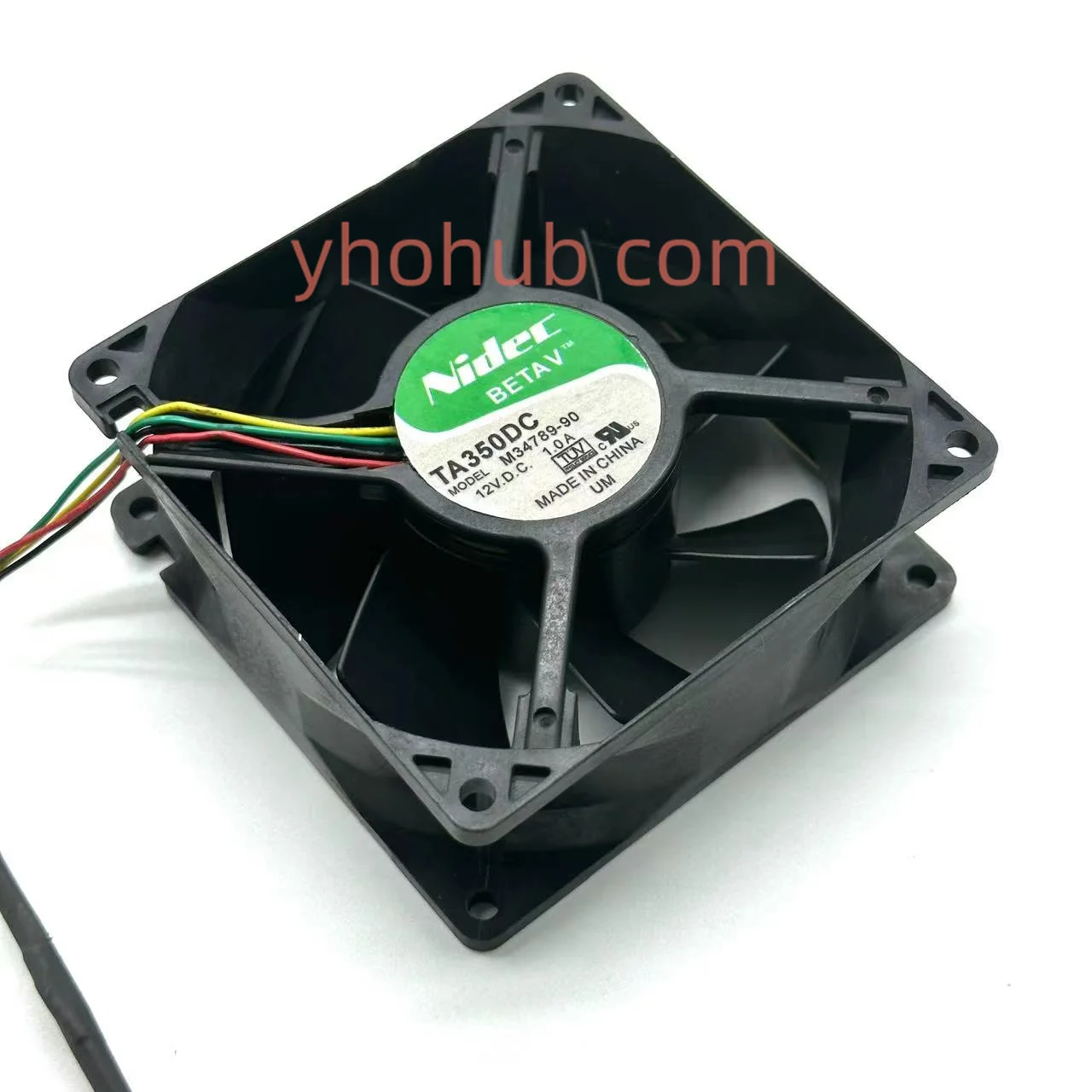 4-проводной серверный охлаждающий вентилятор Nidec TA350DC M34789-90 DC 12 В 1.0A 92x92x38 мм
