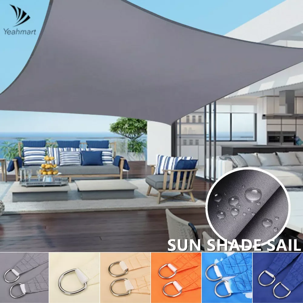 

NEW2023 Waterproof Rectangle Sun Shelter Awning Sunshade Sail For Outdoor Beach Camping Garden Patio Pool Gazebos Sun Shade Cano
