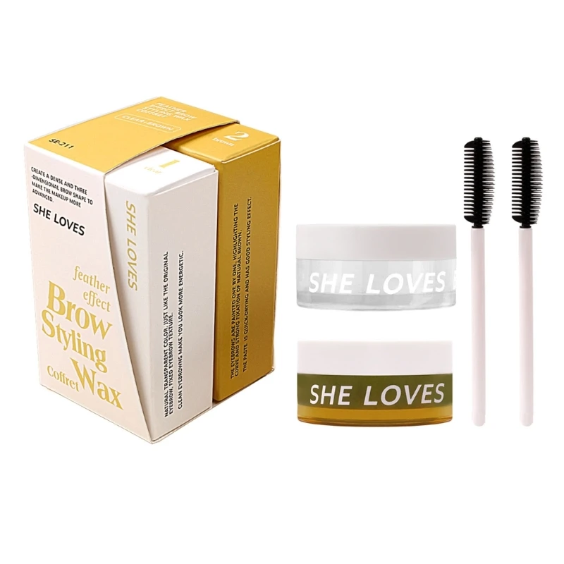 

Набор мыла для бровей, мыло для укладки бровей, восковой водостойкий бальзам для бровей 4D, помада для макияжа бровей D2TA