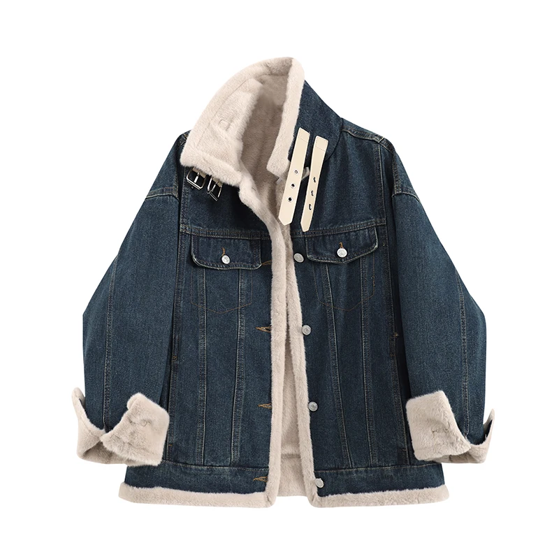 

Женская Толстая осенне-зимняя куртка в стиле ретро