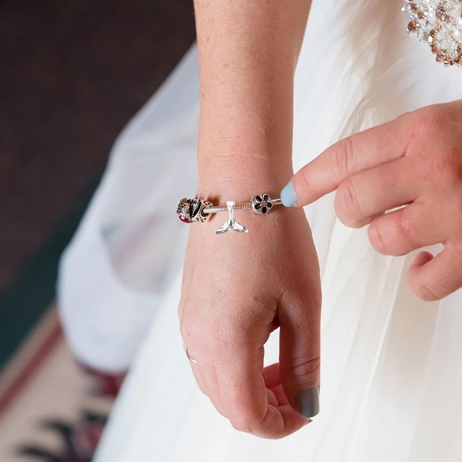 56 Pcs Tibet Crafts Earring Charm Making Seahorse Earrings DIY Necklace Shell Jewelry Charms Cute Pendant