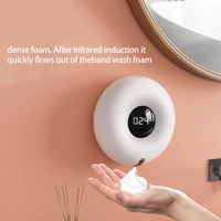 automatic induction soap dispenser donut soap dispenser touch free automatic liquid outlet wall mounted household soap dispenser