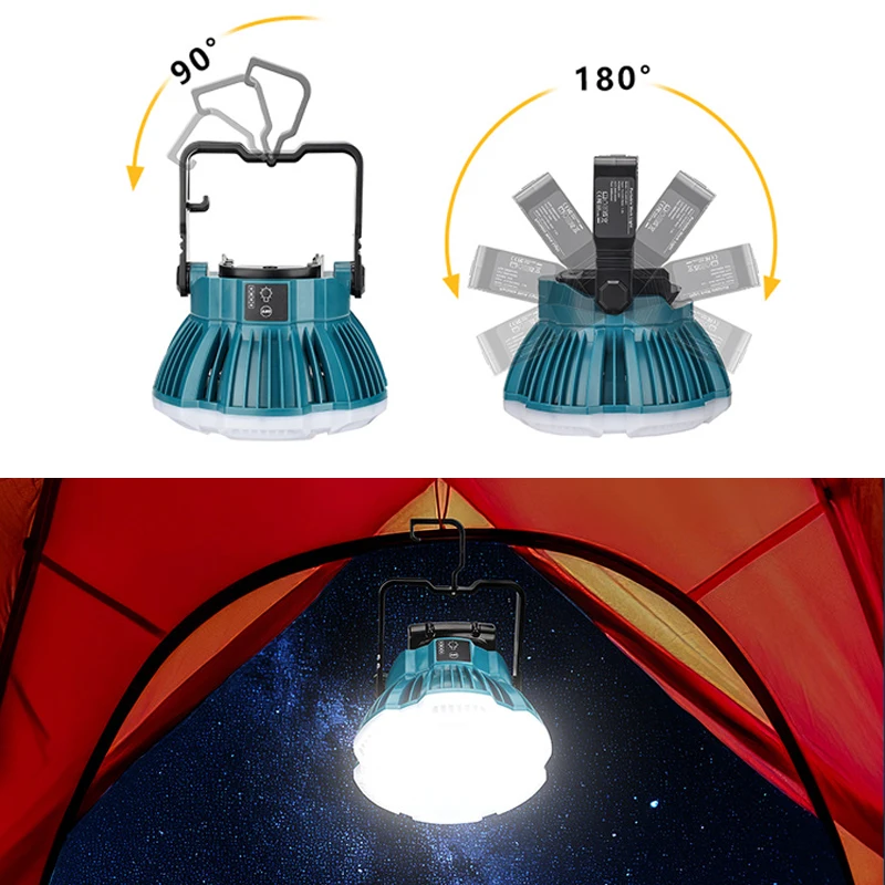 Портативная беспроводная лампа-вспышка 24 Вт 14 4 лм для Makita-20 в литий-ионный