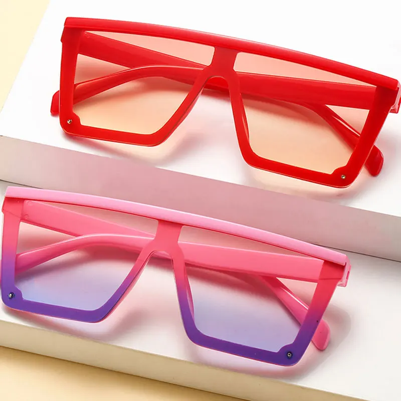 

Kids Sunglasses Trendy Boys and Girls Fashion Street Shooting One-Piece Large Frame Glasses Baby Boy Sunglasses UV Protection