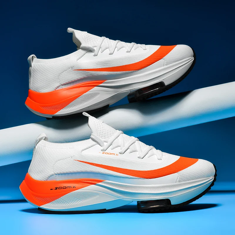 Мужские спортивные кроссовки на воздушной подушке для марафона дышащие легкие