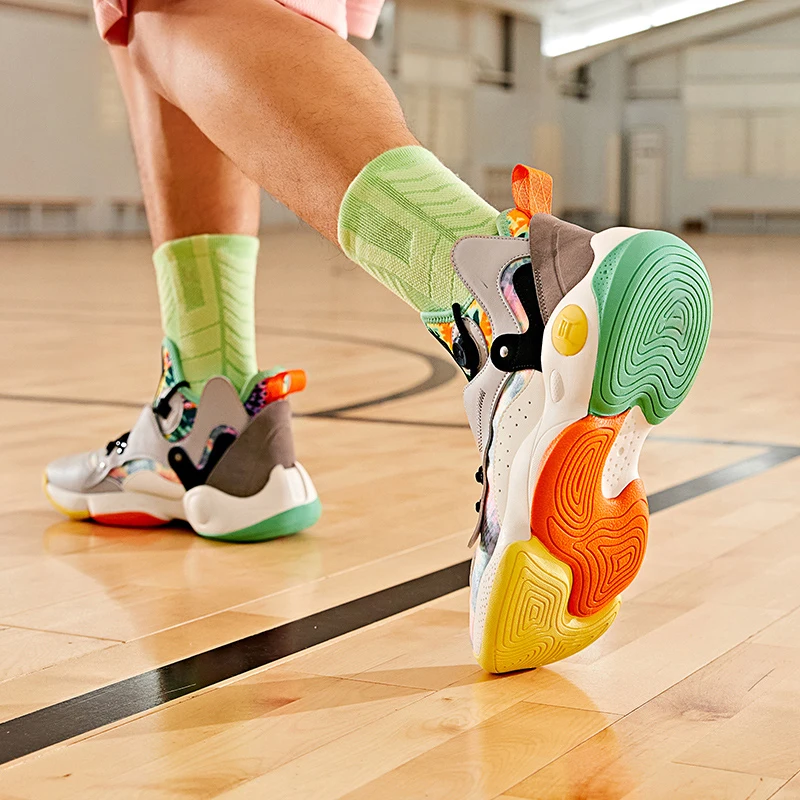 QIAODAN Basketball Shoes for Men 2023 Street Basketball Culture Sports Shoes High Quality Competition Male Sneakers XM15212002T