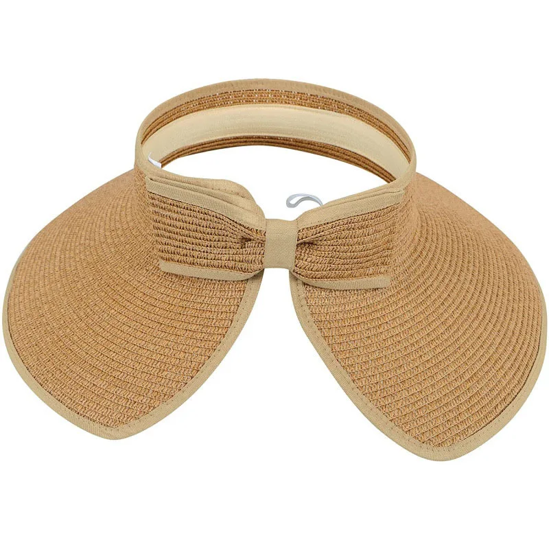 

2023 New Design Fashion Simple Outdoor Beach Women's Foldable Sun Hat No Top And Wide Brim
