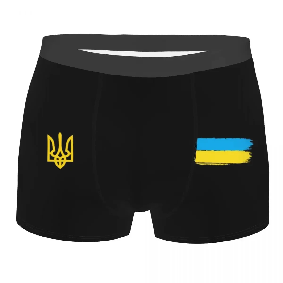 Мужские трусы в полоску с украинским флагом