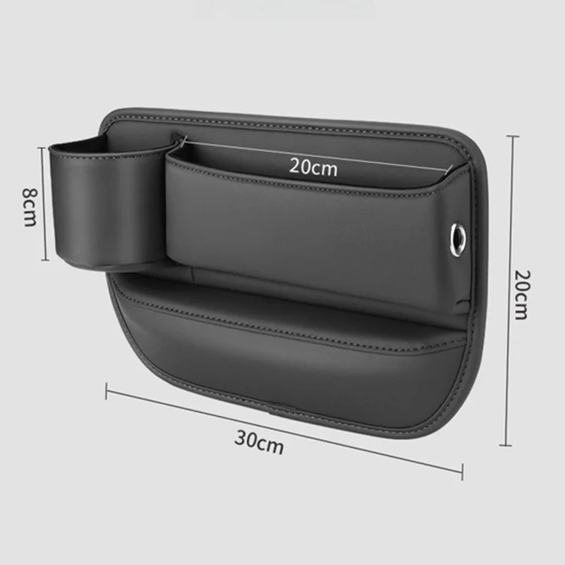 Кожаный Автомобильный зазор на сиденье органайзер с подстаканником боковая