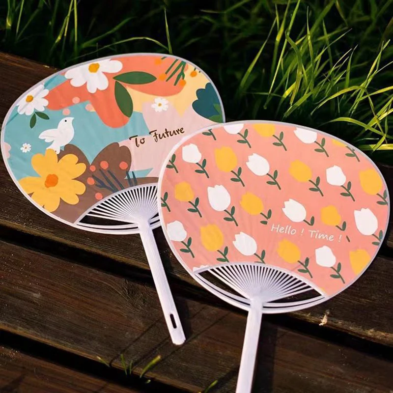 10 шт. белый пластик креативный прочный японский веер Uchiwa набор сделай сам