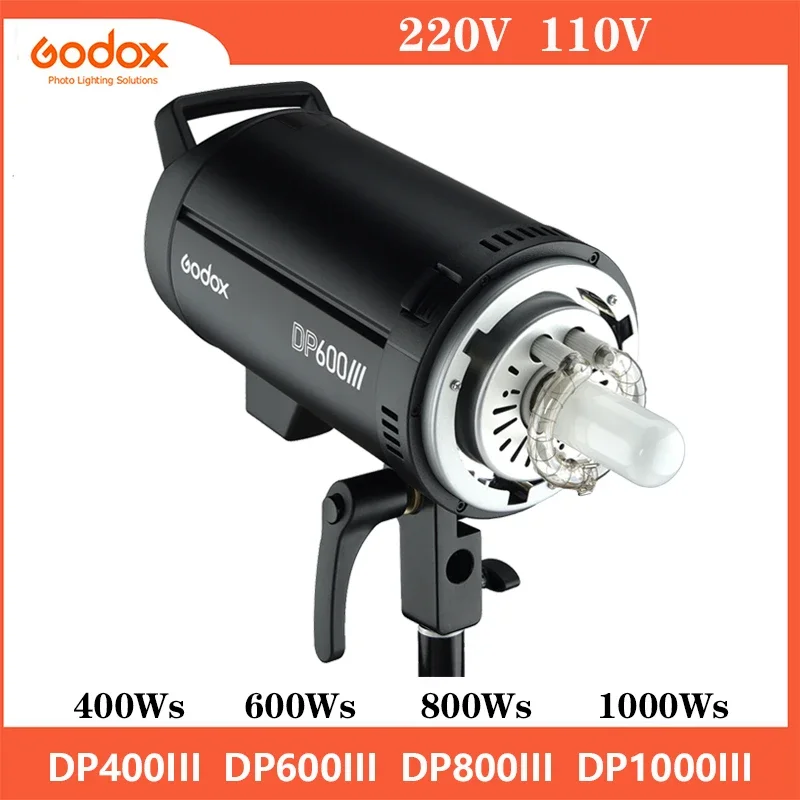 

Godox DP400III DP600III DP800III DP1000III GN80 2.4G Built-in X System Studio Strobe Flash Light for Photography Lighting Flash