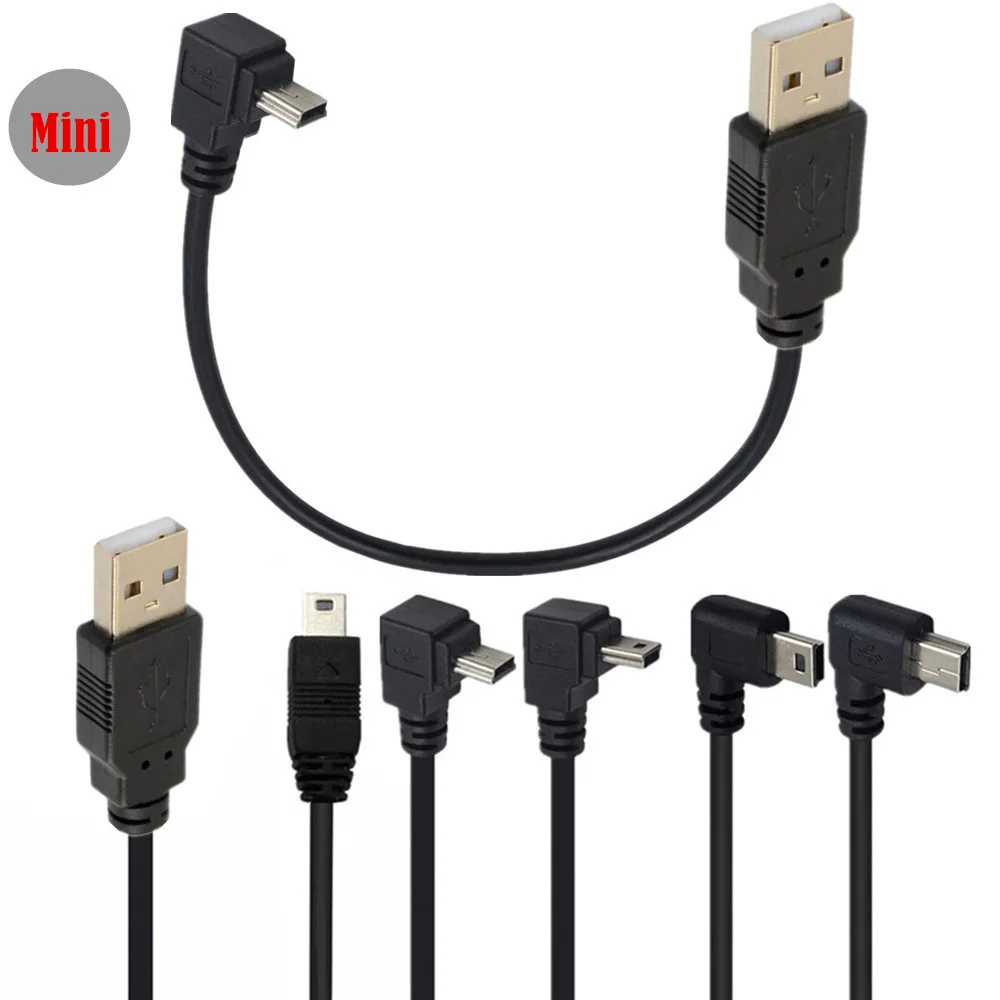 

Мини USB вверх вниз влево вправо Угловой 90 градусов USB 2,0 к Мини USB 5pin кабель для камеры MP4 планшета 0,25 м