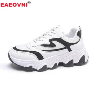 Fashion Mesh Sneakers Womens Thick Sole Casual Comfortable Breathable Versatile Walking Summer New Colorblock Vulcanized Shoes