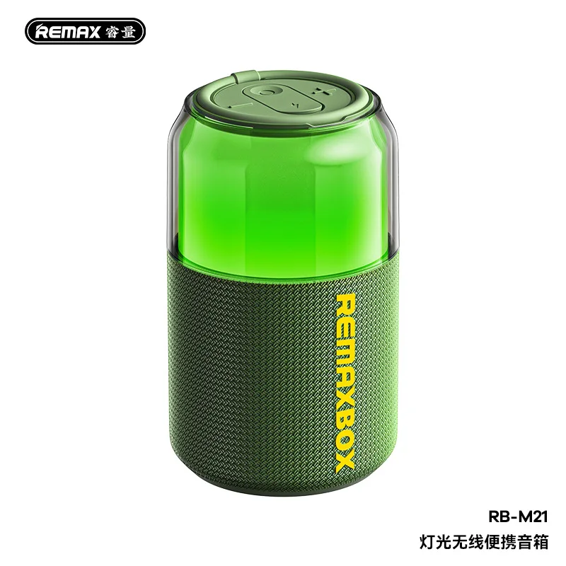 Фото Remax RB-M21 2025 новый беспроводной Bluetooth-динамик уличный портативный мини-динамик красочный атмосферный светильник сабвуфер №5