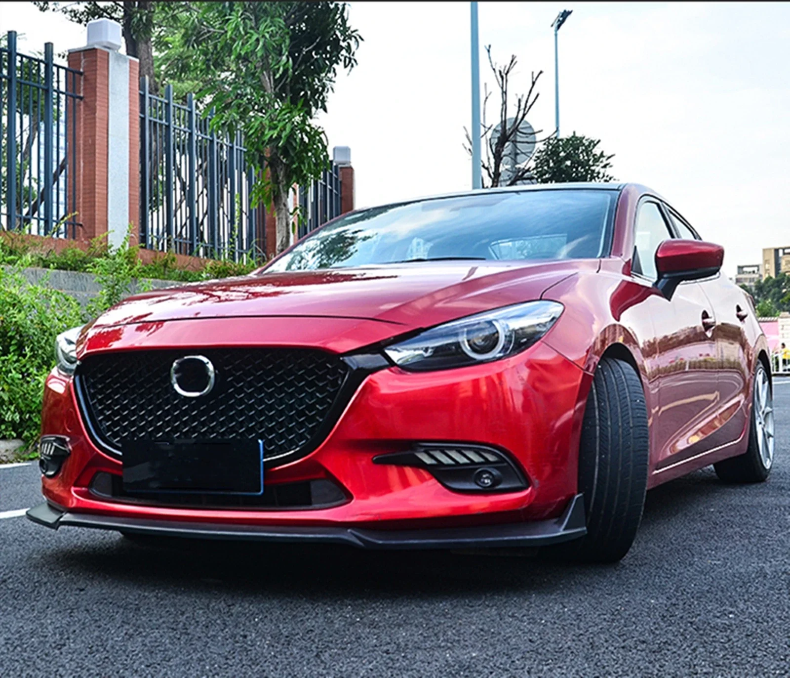 Передняя решетка радиатора для Mazda 3 Axela 2017-2018 верхний бампер аксессуары