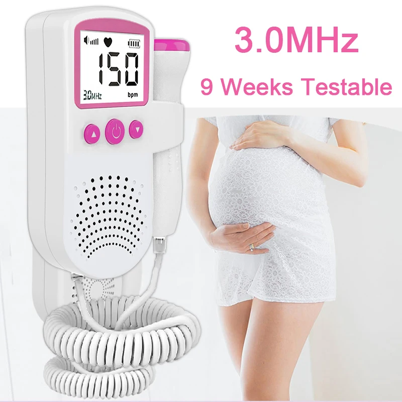 Doppler Fetal Heart Rate Monitor LCD Sonar 3MHz For Pregnant Pocket Ultrasound Fetus Heartbeat Detector No Radiation | Красота и
