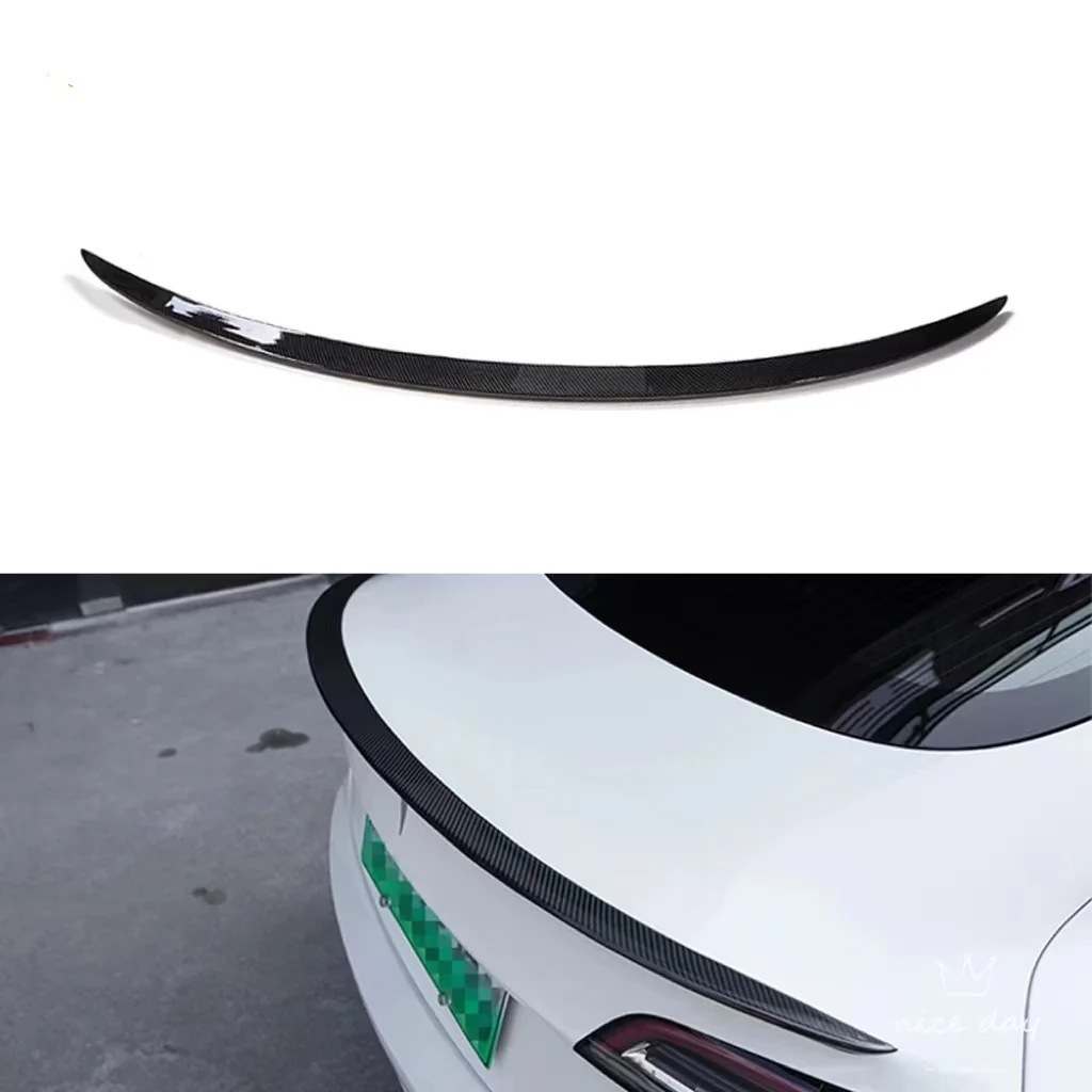 

Rear Trunk Spoiler For Tesla Model 3 2022 2021 2017-2020 Trunk Spoiler Lip Carbon Fiber ABS Wing Spoiler Car Styling Accessories