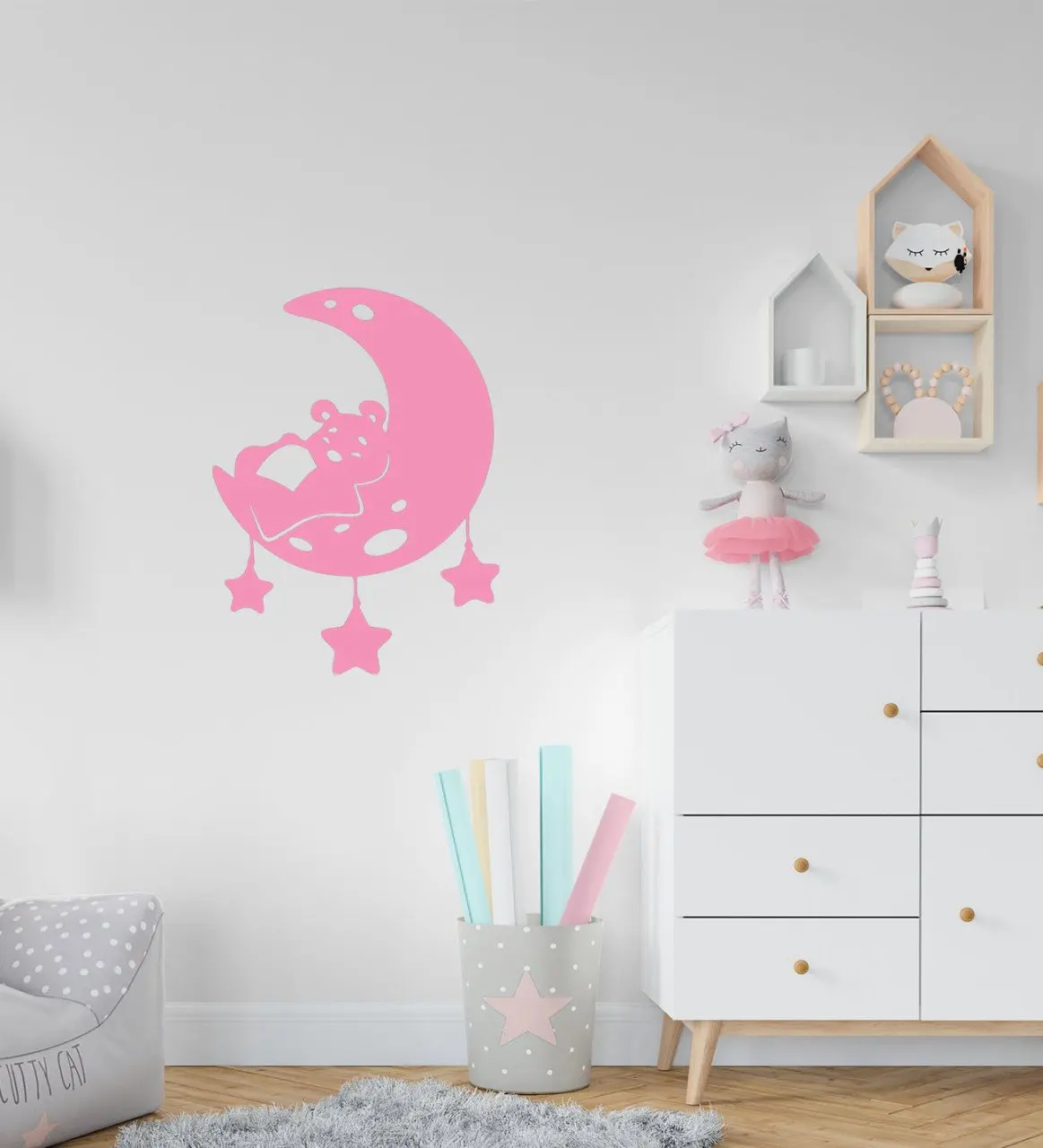 

BK Подарочная Наклейка на стену в виде Луны для детской комнаты-2