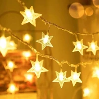 christmas lights led star string lights garland fairy light led battery operated garland christmas home decoration new year 2023