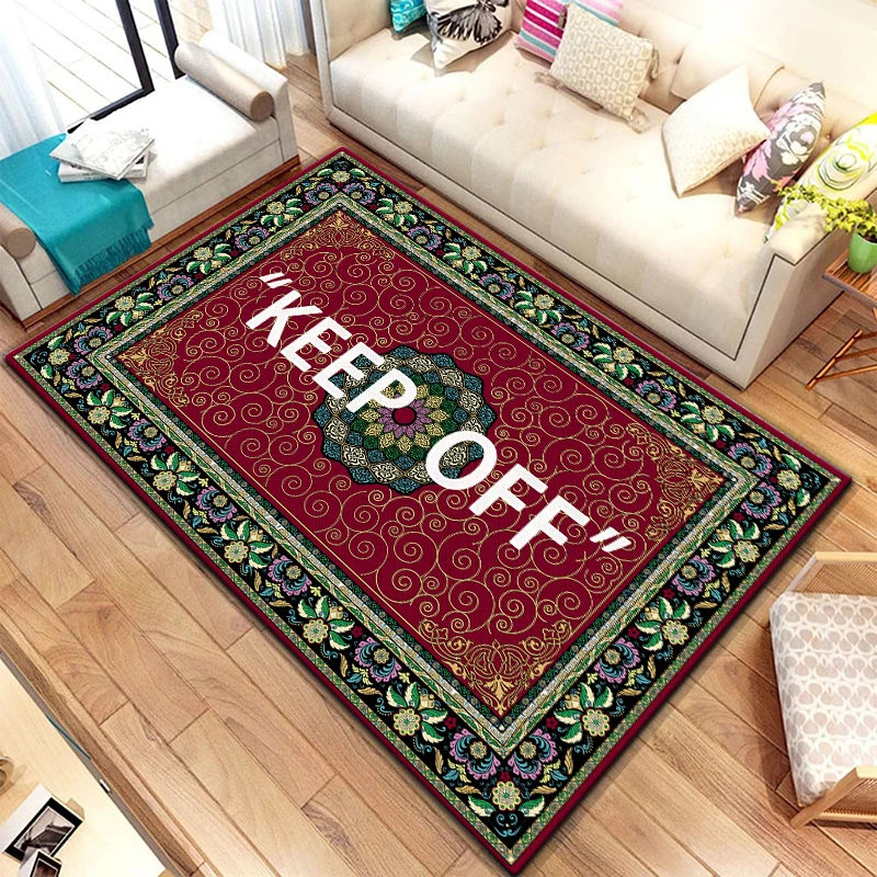 Keep Off  Printed Carpet for Living Room Rugs Camping Stranger Things Picnic Mat Anti-Slip E-sports Rug Yoga Mat Fans Gift