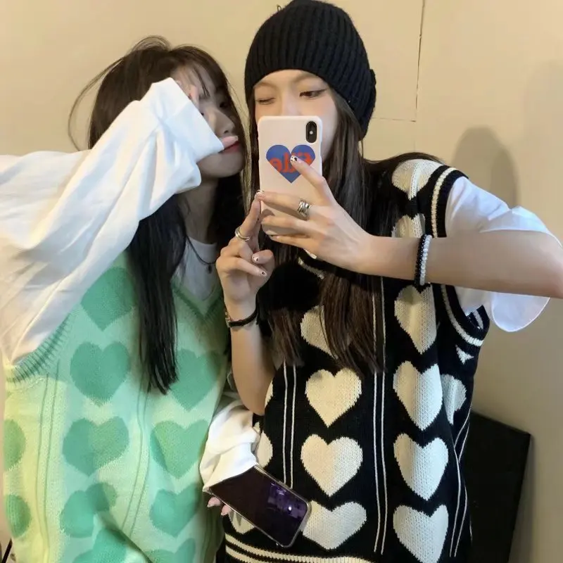 

Повседневный Универсальный женский свитер в уличном стиле, пуловер оверсайз в стиле ретро с круглым вырезом, свитер, Осенний вязаный свитер...