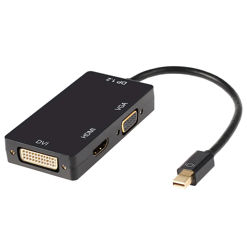 

Mini Display Port Thunderbolt To DVI VGA HDMI Adapter For Pro Mac Air