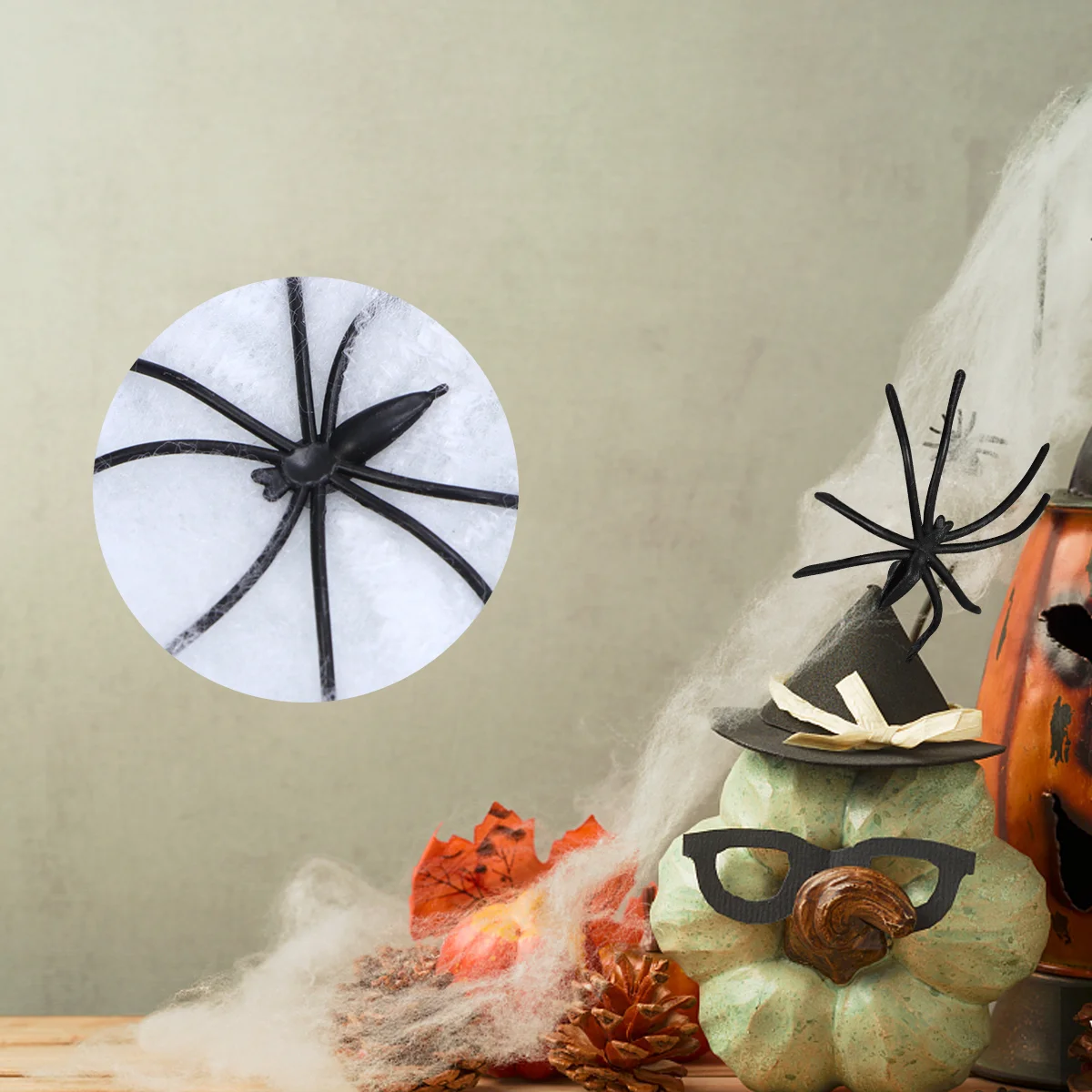 

Web Fake Decor Spider Decoration Party Hallowen Spiders Props Decorate Yard Decorations Cobweb Stretch House Haunted Cotton