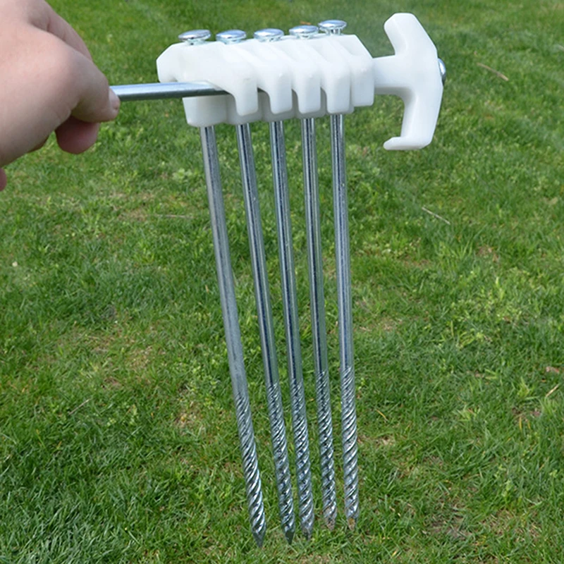 

2/4/8 Pcs Ultralight Camping Tent Pegs 25cm Florescent Long Screw Thread Tent Stakes Steel Tent Nails Outdoor Tent Accessories