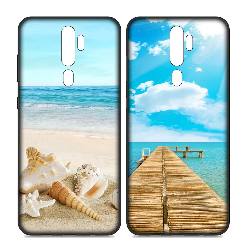 Мягкий чехол Sea Beach Travel Mountain для Samsung Galaxy S24 S23 Fe Ultra Plus A55 A35 A24 A25 A15 A05 M55 M15 телефона